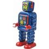Robot Vintage in Latta Meccanico Robot in Latta Collezionabile per Scrivania