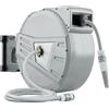 Outsunny Avvolgitubo da Muro 40+2 m x Ø 15mm, Avvolgitubo Retrattile Automatico Girevole 180°, Grigio | Aosom Italy