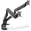 Digitus Supporto monitor Digitus DA-90427 con molla a gas per due monitor 15-35'' 100x100mm 15kg Nero [DA-90427]