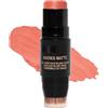 NUDESTIX Nudies Matte Blush Stick Nude Peach 7g - Blush in Crema Matte per Guance, Occhi e Labbra - Soft Focus, Lunga Tenuta, Warm Fresh Peach