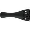 Wittner 918411 Cordiera Violino Ultra Multi-System 4/4 - cordino di fissaggio regolabile - 4 microaccordatori viti nere - senza cacciavite - nero