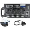 wecan Centralina Dmx 512 Canali Controller per Dmx, Centralina Luci Dmx Controller Programma in Esecuzione Incorporato con Funzione DIP Switch RDM, Mixer Luci Dmx Console Dj Light Board Luci da Palco