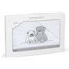 Foppapedretti Completo Lenzuolino Lettino Mascotte, 100% cotone, composto da lenzuolo sopra ricamato (168x120 cm), lenzuolo sotto (124x62 cm) e federa (57x35 cm), Bianco