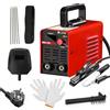 YUMILI Saldatrice ad Arco Portatile MMA 200, Saldatrice Elettrodo 200A, Mini Saldatrice MMA, Saldatrice Inverter IGBT con Display LED, Antiaderente, Raffreddamento Intelligente, Protezione Surriscaldamento