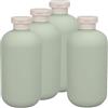 Toddmomy Bottiglie Vuote per Shampoo 500ml in Plastica, 4 Pezzi | Dispenser per Shampoo e Balsamo, Formato Compatto e Ben Sigillato, per Viaggi e Uso Quotidiano