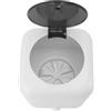 Pssopp Mini Lavatrice Portatile con Display Digitale 3 Opzioni di Temporizzazione Ricarica Wireless Capacità 5 Litri per Biancheria Intima da Viaggio in Dormitorio di Hotel (WHITE)