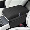 POKSRI Copribracciolo Console Centrale per Tesla Model 3 2024-2026 & Model Y 2026, Fodera Bracciolo in Pelle Opaca con Tasca Laterale, 4,5cm Imbottito, Protezione Console