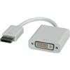 ROLINE DisplayPort-DVI Adapter 0,15 m Bianco