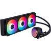 Cooler Master MasterLiquid 360 ATMOS White, Kit di raffreddamento a liquido, 12 cm, 690 giri/min, 2500 giri/min, 120 m³/h, Bianco