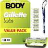 Gillette Lame per rasoio Gillette Labs, sistema per il corpo e l'area intima