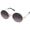 Chloe CH0230S 001 | Occhiali da Sole Graduati o Non Graduati | Prova Online | Metallo | Tondi | Oro | Adrialenti