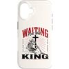 Keep Watch Christian Gothic Art Custodia per iPhone 16 Aspettando il re scheletro cristiano Bibbia Art