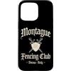 JB's Shakespeare Shop Custodia per iPhone 15 Pro Max Montague Fencing Club Verona Italia Spade e Scudo Invecchiato
