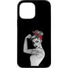 Anne Cha Art Custodia per iPhone 13 Pro Max Girl Power GRL PWR - Rivettatrice moderna Rosie the Rivettatrice Pin Up Retro Art