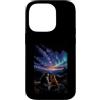 Raccoon Fox Aurora Mountain Wildlife Custodia per iPhone 14 Pro Raccoon Fox Montagne innevate