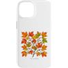 The Botany Bureau Custodia per iPhone 14 Illustrazione della pianta dell'acero dello zucchero Acer saccharum