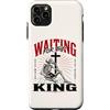 Keep Watch Christian Gothic Art Custodia per iPhone 11 Pro Max Aspettando il re scheletro cristiano Bibbia Art