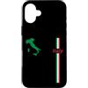 MASH MOSH Custodia per iPhone 16 Plus Italia Mappa, Bandiera Italiana Colori Country Outline Travel Tee