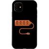 Geeky Chic Costumes Custodia per iPhone 11 Electrical Outlet Plug and Socket Couples Halloween Costume