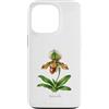 The Botany Bureau Custodia per iPhone 13 Pro Illustrazione della pianta dell'orchidea pantofola della signora Paphiopedilum