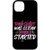 Mud Run Marathon Outfits Schlammlauf Des Custodia per iPhone 14 Plus Pulisci quando ho iniziato Muddy Race Schlammlauf Mud Run