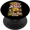 Funny Wanna Taco Bout Jesus Cinco de May Vuoi Taco Bout Gesù Cristiano Cinco de Mayo Detto Divertente PopSockets PopGrip Adesivo