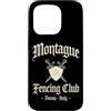 JB's Shakespeare Shop Custodia per iPhone 15 Pro Montague Fencing Club Verona Italia Spade e Scudo Invecchiato
