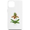 The Botany Bureau Custodia per iPhone 13 Illustrazione della pianta dell'orchidea pantofola della signora Paphiopedilum