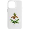 The Botany Bureau Custodia per iPhone 14 Pro Max Illustrazione della pianta dell'orchidea pantofola della signora Paphiopedilum