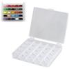 pcsfoe 25 scomparti in plastica per bobine, scatola vuota, per macchine da cucire, accessori per macchine da cucire, bobine, accessori da cucito per macchina da cucire, bobine e piccoli oggetti, trasparente
