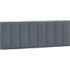 vidaXL Cuscino Testiera Hanko Grigio Scuro 120 cm in Velluto