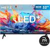 Metz Smart TV 32 Pollici Metz QLED Google TV HDR10 DVB-T2/S2 Bluetooth MQH7000