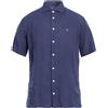 HACKETT - Camicia in lino - Blu navy