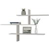 Dmora Mensola Ixion 123x22x81h cm Bianco 4 Ripiani