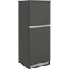 Dmora Dispensa da Cucina Plinio 60x60x165h cm Nero Antracite 2 Ripiani Apertura Battente, 2 Ante Made in Italy