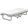 Talamo Italia Dmora Talamo Italia Letto Pieghevole Eloisa, Brandina con Rete a 15 doghe, Lettino salvaspazio, 100% Made in Italy, 80x200h40 cm, Materasso Incluso, Bianco, 200 cm