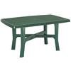 Dmora - Tavolo da Esterno Avellino, Tavolo Rettangolare da Giardino, Tavolino Fisso Multiuso, 100% Made in Italy, Cm 70x70h72, Verde
