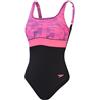 Speedo Shaping Contour Eclipse 1 Piece, Costume da Bagno Donna, Black/White, 36