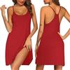 Ekouaer Set Pigiama (Pacco da 2) Donna | Pigiama da donna in morbido raso, stile mix, look quotidiano, tasca sul petto, elastico in vita, regalo per donne