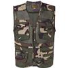 Zanisouta Gilet da uomo in rete, traspirante, da lavoro, estivo, con molte tasche, per caccia, pesca, campeggio, mezza stagione