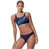 Speedo Medley - Bikini da donna resistente al cloro, Blu, 48