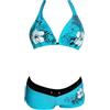 RICHTRUE 2 Pezzo Y2k Halter Bikini Set Donne Sexy Costume da Bagno Spiaggia Set Carino Estate Uscire Abiti 2025 Vacanza 2000s, Blu, S