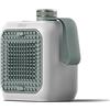 De'Longhi Capsule Desk - Termoventilatore Ceramico Personale, Stufetta elettrica basso consumo, Calore Immediato, Silenzioso, Autospegnimento se ribaltato, 360W, Verde Salvia (HFX10B03.GR)
