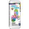 Magna-Tiles MicroMAGS - Set da viaggio per giardino primaverile, 24 pezzi, il marchio originale magnetico per costruzioni