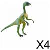 Set di 6 Miniature di Dinosauri, Giocattolo Educativo Realistico in PVC Solido
