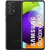 Samsung Galaxy A52 Smartphone, Display Infinity-O FHD+ da 6,5 pollici, 6 GB RAM e 128 GB di memoria interna espandibile, Batteria 4.500 mAh e ricarica Ultra-Rapida Black [Versione Italiana]