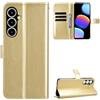 BellaCase Custodia ZTE Nubia V80 Max/V80 Plus [Custodia portafoglio] [Staffa] [Slot per schede] [Flip Cover magnetica] Compatibile con lo smartphone ZTE Nubia V80 Max/V80 Plus(D'oro)