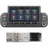 MAVYULQEF Autoradio Linux Plug & Play con Connettore Originale per Fiat Panda 2013-2025, Wireless CarPlay Android Auto, Bluetooth Vivavoce, RDS, FM/AM, USB