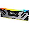 Kingston FURY Renegade DDR5 RGB Argento/Nero XMP 24GB 8400MT/s CL40 CUDIMM Memoria Gaming per Computer Modulo Singolo - KF584CU40RSA-24