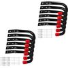 Generic Set di 12 ganci da garage resistenti, struttura in acciaio resistente, supporta fino a 30 kg, ideale per organizzare attrezzi, biciclette e scale, ganci imbottiti in EVA